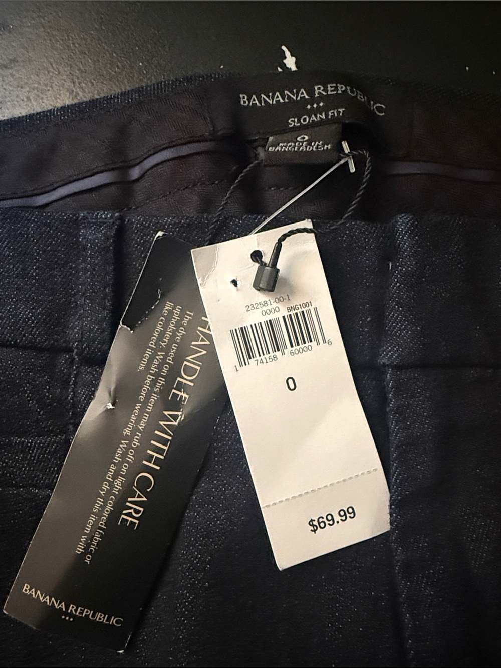 Banana Republic Men’s Slim Jeans in Dark Navy